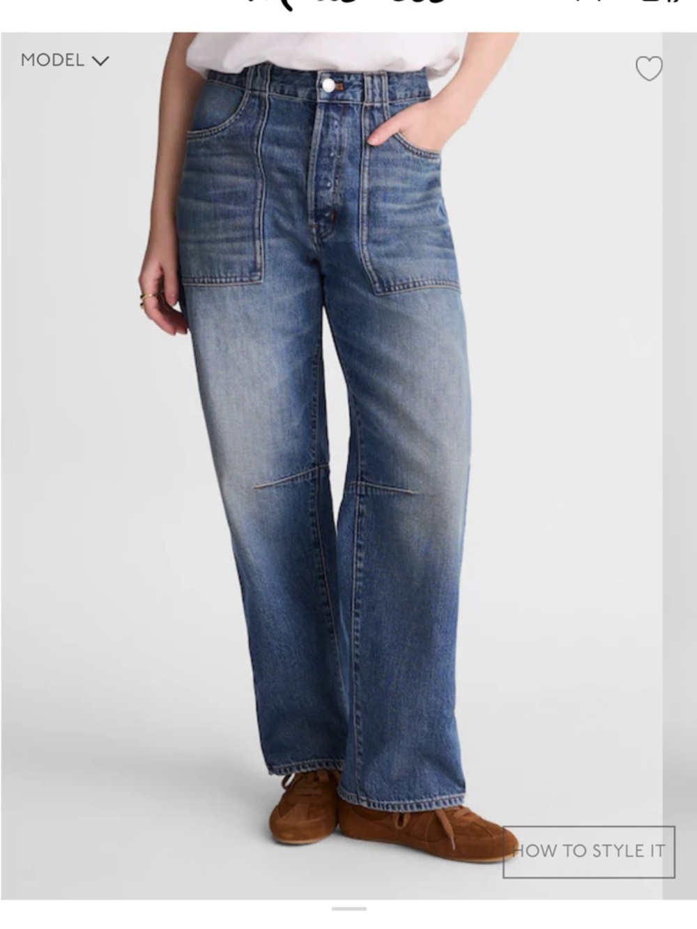 Madewell The Darted Barrel Leg Jean
